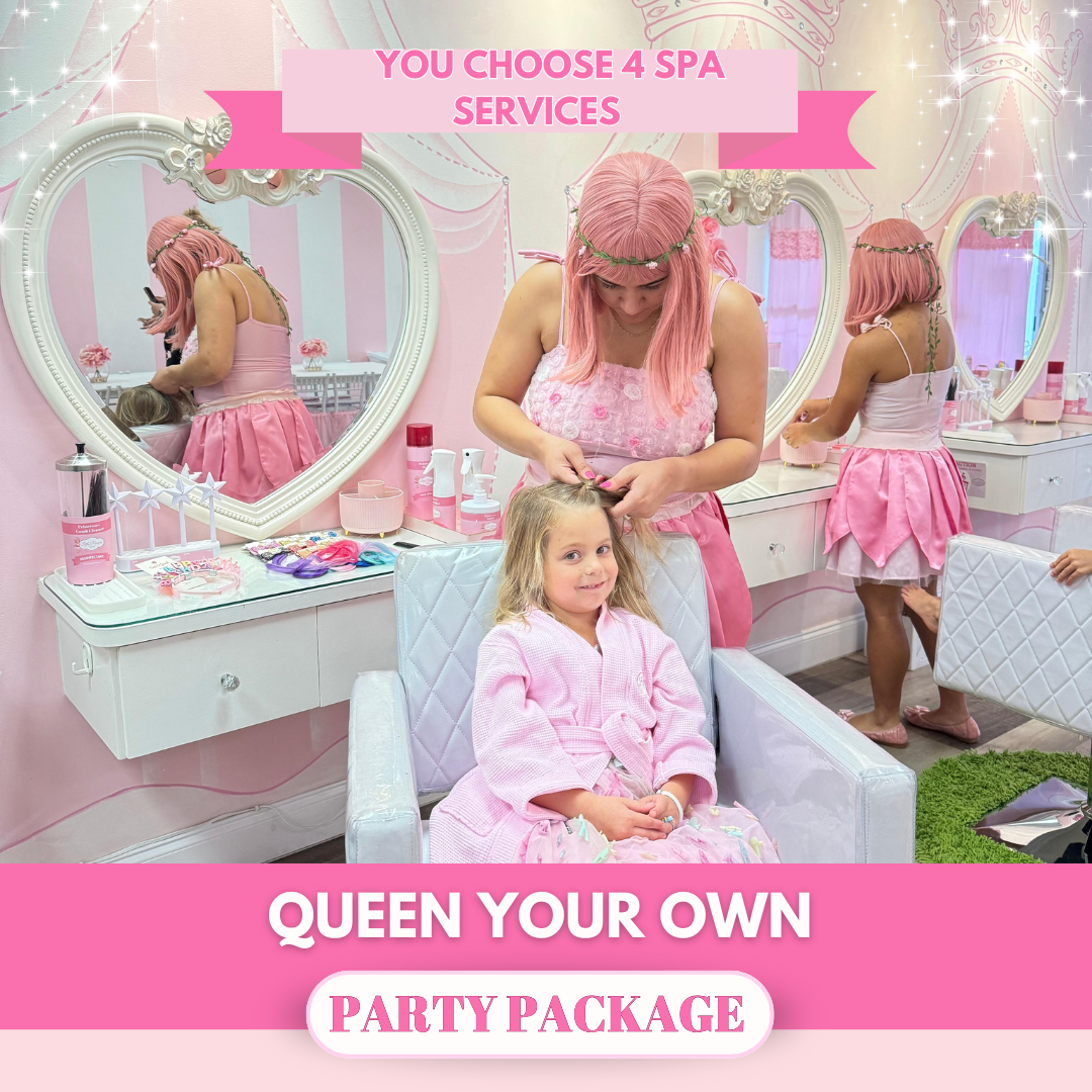 Queen Your Own Spa, a Little Princess Spa® Party Package