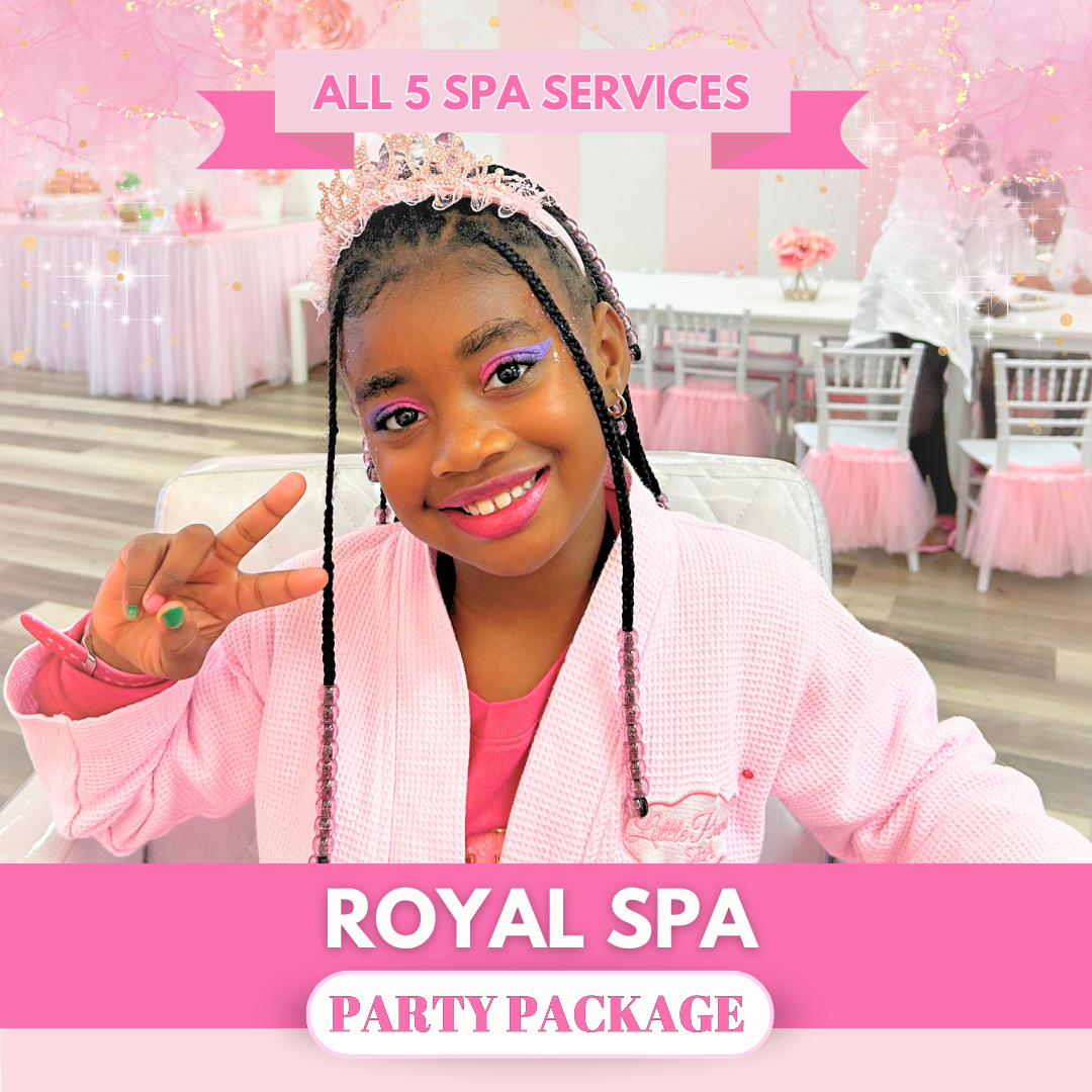 Royal, is a Little Princess Spa® Party Package