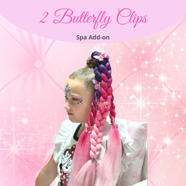 2 Butterfly Clips
