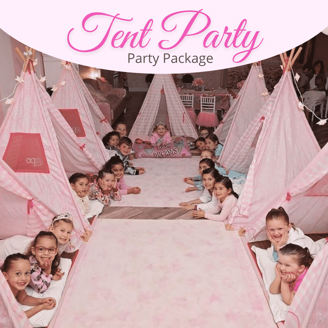 Tent Party Birthday Party Little Princes Spa in fort Myers