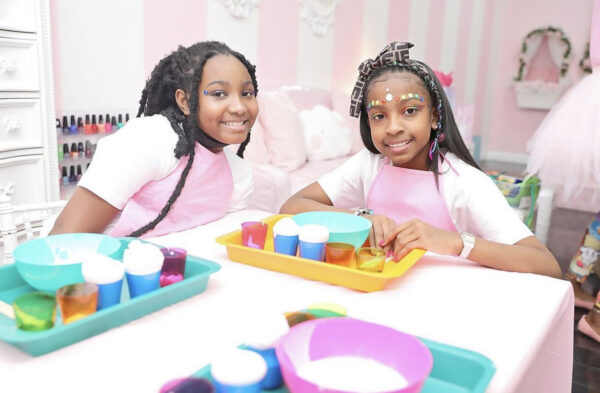 Squish and slime party at Little princess Spa