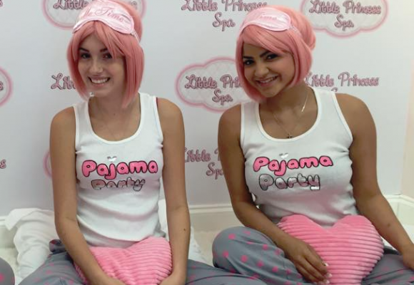 spa jama party package at little princess spa